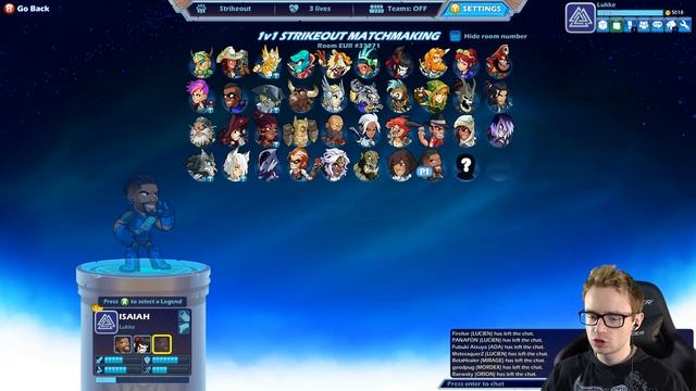 ТРОЙНОЙ НОКАУТ - Brawlhalla - Новый персонаж ISAIAH смотреть онлайн