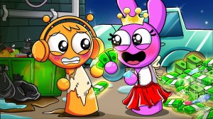 Мрачная история любви ПИНКИ и ОРЕНА?! Анимация Спрунки Мультфильм