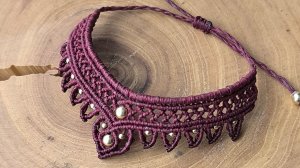 DIY Браслет бохо макраме с бусинами