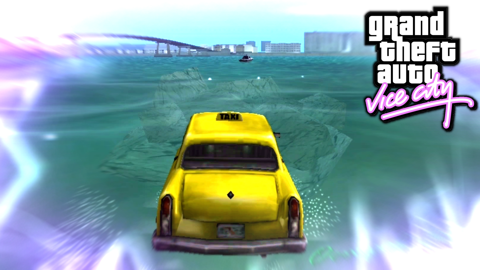 Езжу по воде в ГТА Вайс Сити смотреть онлайн