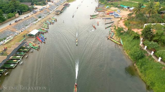 Laos 4K - Scenic Relaxation Film With Calming Music