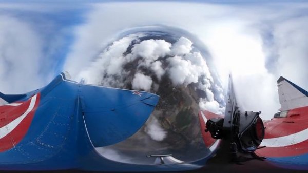 MIG-29 Edge of space flight - 360 degree PANORAMIC VIDEO