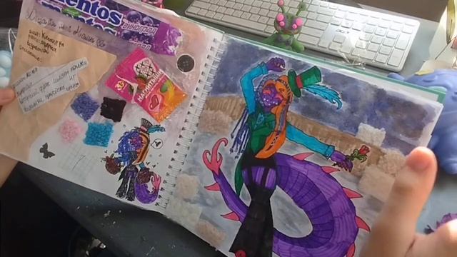 ОБЗОР СКЕТЧБУКА / странный вайб/ биполярим / видео обзо смотреть онлайн