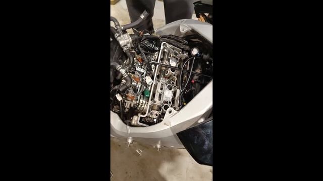 Выставление меток ГРМ Yamaha FJR1300