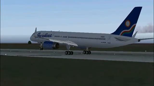 Взлет Якутского Boeing 757 fs2004 смотреть онлайн