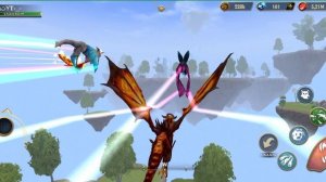 собираю все кристаллы на небесных островах в Wolf Tales