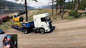 НЕ ВЫТЯНУЛ В ПОДЪЕМ - Euro Truck Simulator 2 + РУЛЬ