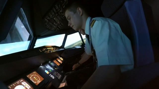 Заход на посадку Airbus A320 в Домодедово🛩
