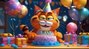 Приключения Рыжего Кота — Мультик-песенка для детей!