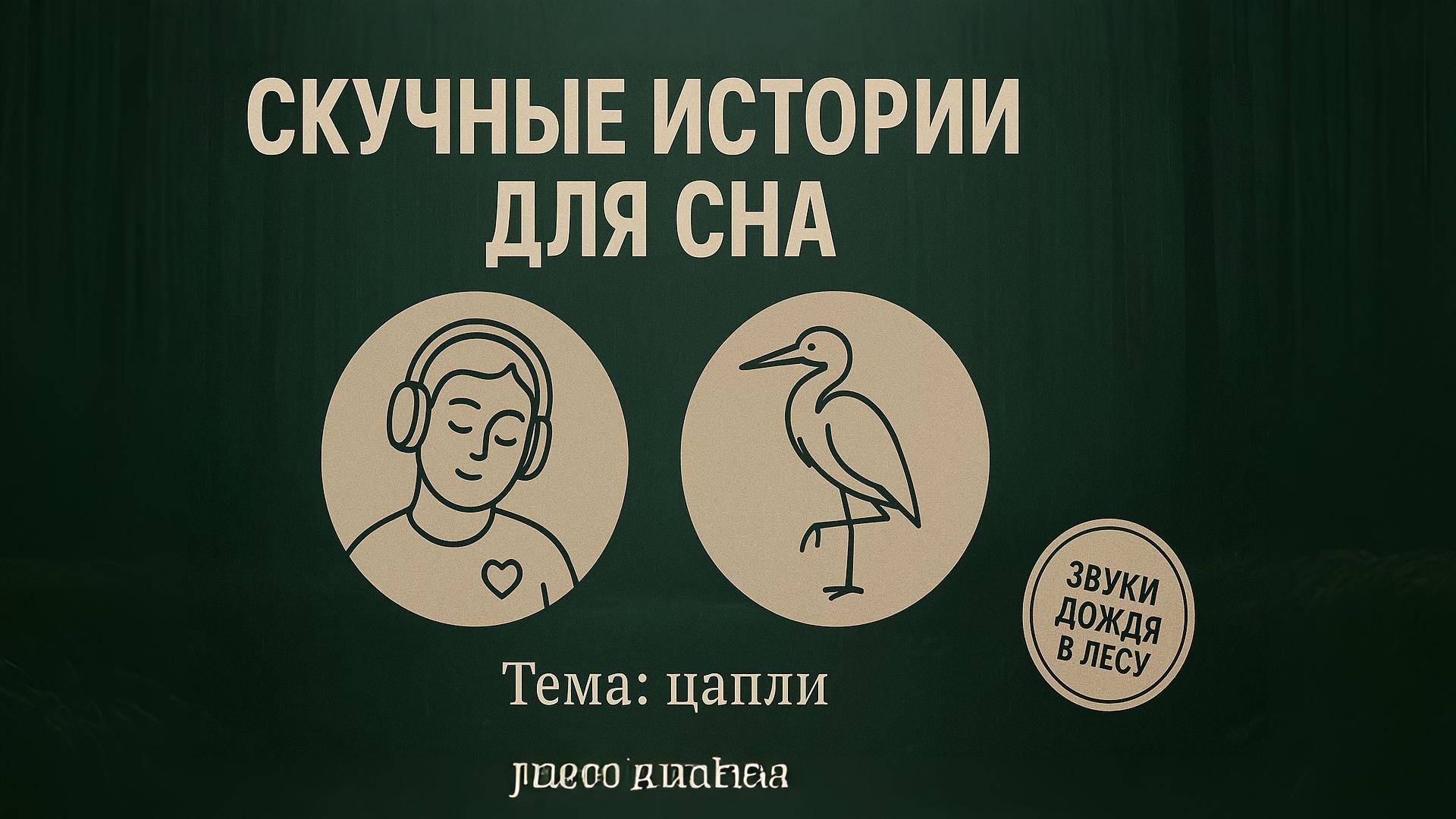 Секрет быстрого засыпания с рассказами о цаплях | Звуки дождя в лесу для медитации и расслабления смотреть онлайн