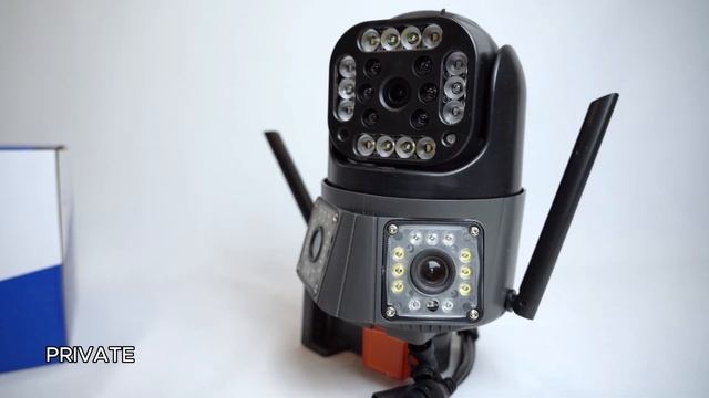 Тройна 4G камера за наблюдение,Ethernet или със SIM карта, 9MP,U