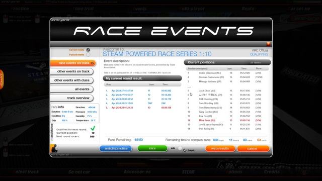 Bangkok long - Квалификация - 1:10 Electric Touring Car - VRC PRO смотреть онлайн