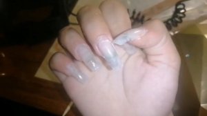 наращиваю себе ногти в 13 лет 💅/ делаю ногти/I'm building up my