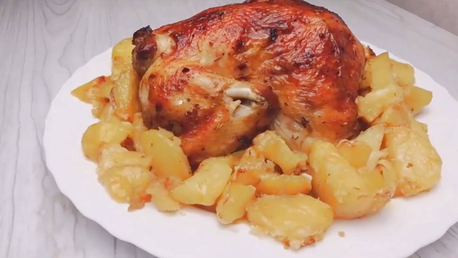 Никакой Грязной посуды!!Такое блюдо и в пир и в мир, которое тает во рту!СОЧНАЯ Курица в рукаве. смотреть онлайн