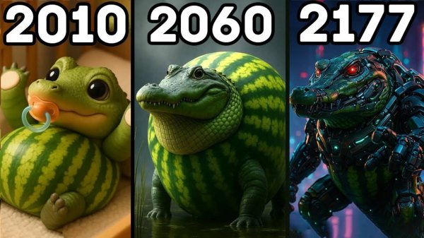 Эволюция Глорбо Фруттодрилло (Маленькие Glorbositos говорят «Фрутодило») 🍍🦎 Итальянский брейнрот