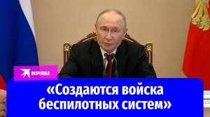 Путин: Россия создает войска беспилотных систем как отдельный род войск