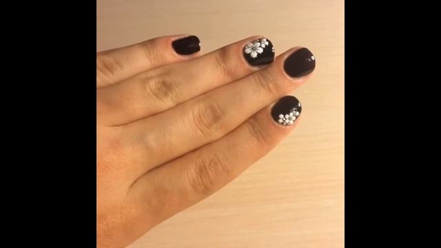 Черный классический маникюр смотреть онлайн