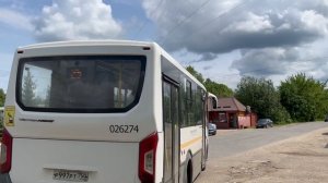 Автобус ПАЗ-320445-04 ”Vector Next” следует по маршруту 25 ”Конобеево - А/в Воскресенск”