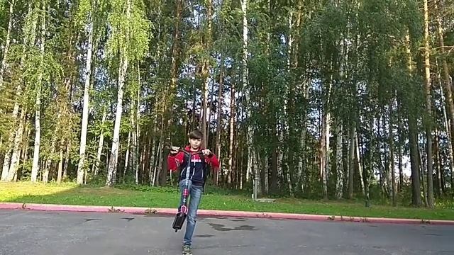 (Баник) обучение бани хопу  на самокате