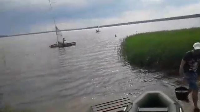 Самодельный парусный Катамаран "Робинзон" 01. Приход н? смотреть онлайн