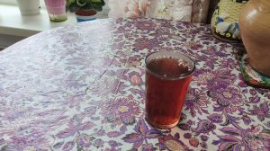 Топлю печь ,чай из липы .