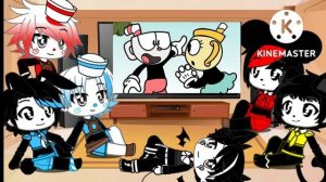 Реакция на Cartoons Rap cuphead 2☕🥛