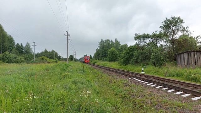 Вишня! Тепловоз ТЭП70БС-023 с поездом №79/80 Калининград - ?