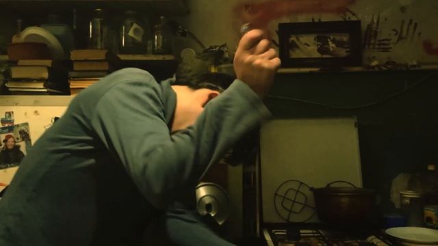 Дуршлаг на голове