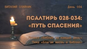 День 164. Псалтирь 028-034: Путь спасения | Библия на каждый день | Благая весть в Библии