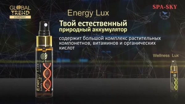 Новый продукт Global Trend. Energy Lux и Wellness Lux.