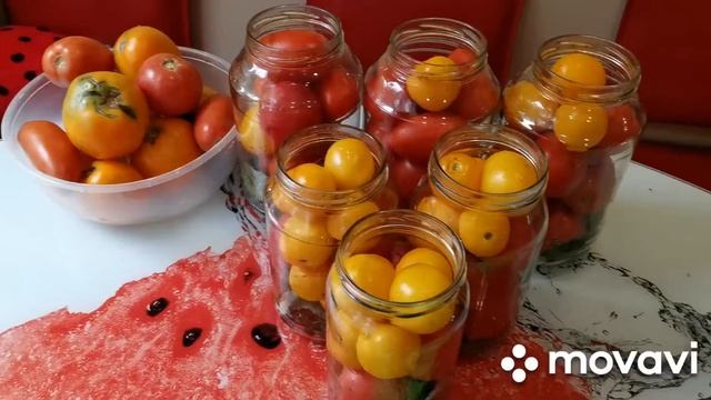 Закатываю помидоры. У Ангелины появился жених.