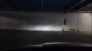 Citroen C4 B7 сравнение ближнего света H7 галоген и led