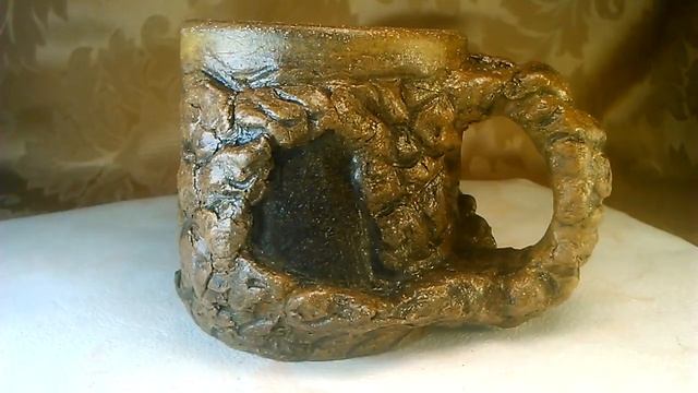 Ceramic Mug Stone And Tiger . Керамическая кружка 