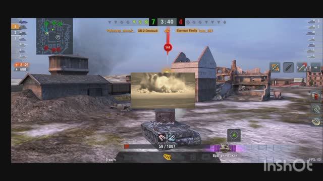 Шоты на кв-2 и на Ram 2 _tanks blitz_ смотреть онлайн