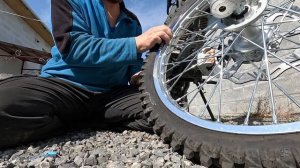 Балансировка колёс с буксаторами на мотоцикле эндуро