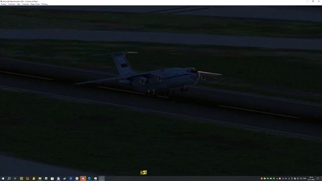 Microsoft Flight Simulator 2004 Взлет ИЛ-76 смотреть онлайн