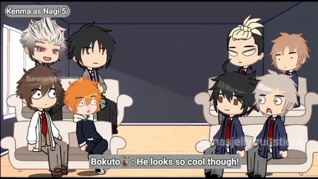 Haikyuu React To Kenma As Nagi (part 1)