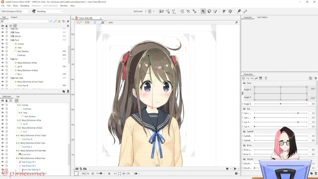 LIVE2D ТУТОРИАЛ | УРОК 2: ПОВОРОТЫ ВОЛОС