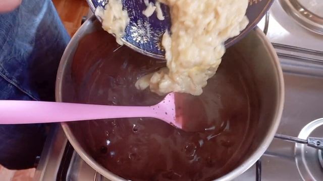Шоколадно-банановый пудинг