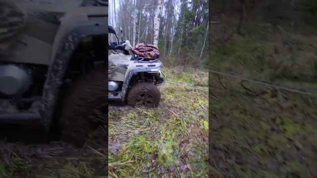 Утопили квадрик и пожарили сосиски)))) Линхай ЯМАХА 550