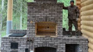 Мангал печь под казан стол наш 166 объек