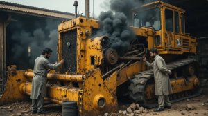 Перегрев движка – и бульдозер на капиталку! Ремонт по Пакистански