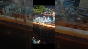 Работа башенного крана ZOOMOLION | вид из кабины