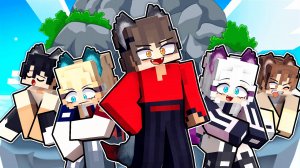 10 Друзей Оборотней Застряли на Одном Блоке в Майнкрафт!