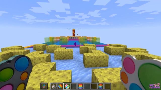 ПОП ИТ И СИМПЛ ДИМПЛ В MINECRAFT + КАРТА Fall Guys