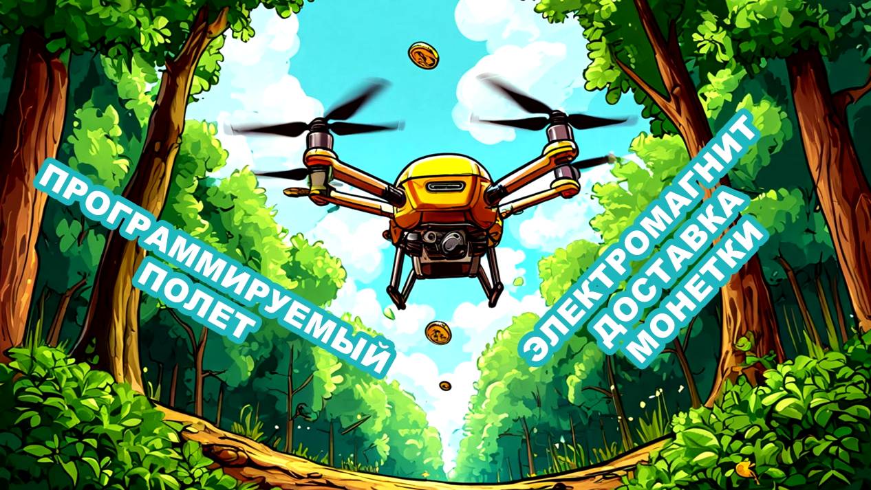 Геоскан Пионер Базовый. Программирование в TRIK Studio – Взлёт, захват груза смотреть онлайн