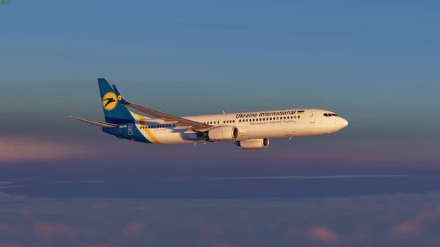 Воронеж - Киев на Boeing 737-900ER в X-plane 12.2 смотреть онлайн