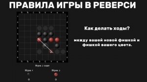 Правила игры в Реверси. С поэтапными пояснениями