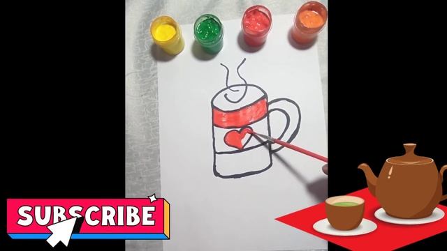 Болалар учун стакан расм чизиш | Рисуем стакан для дет?