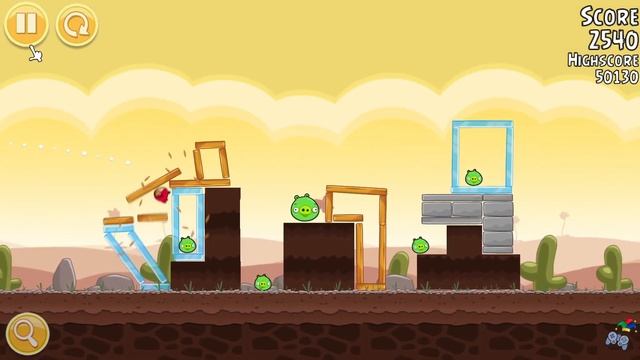 Прибило льдиной | Шут проходит Angry Birds #56 (уровень 3-14) смотреть онлайн